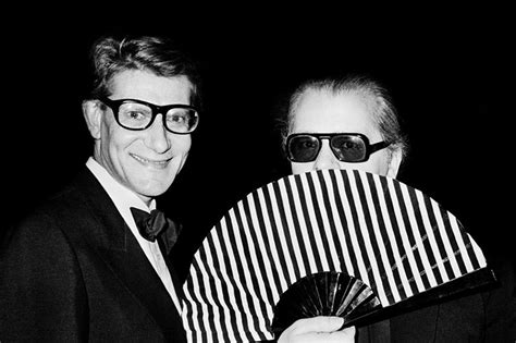 karl and yves Saint Laurent